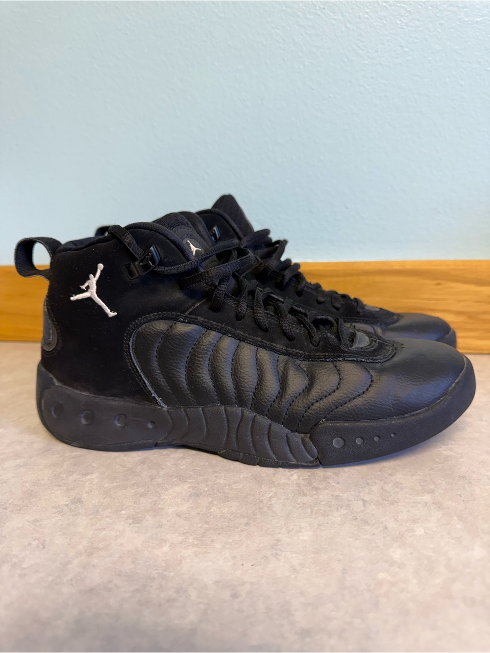 Nike Air Jordan Jumpman Pro Black Youth Basketball Shoes Size 6.5Y (907973-021)